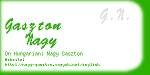 gaszton nagy business card